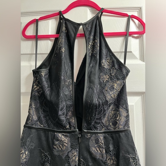 ๐ฉโ๐ GRADUATION ๐ฉโ๐ DRESS BEBE LACE DRESS black-golden lace - Picture 3 of 5